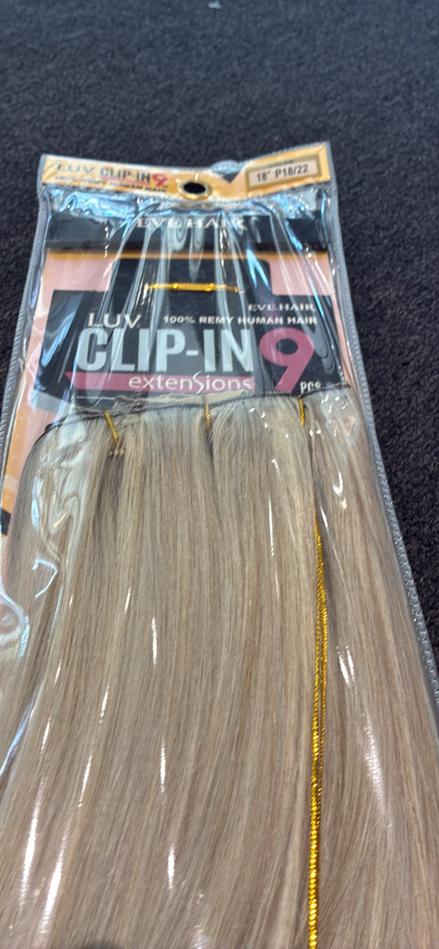 100%human hair 9pcs clip in