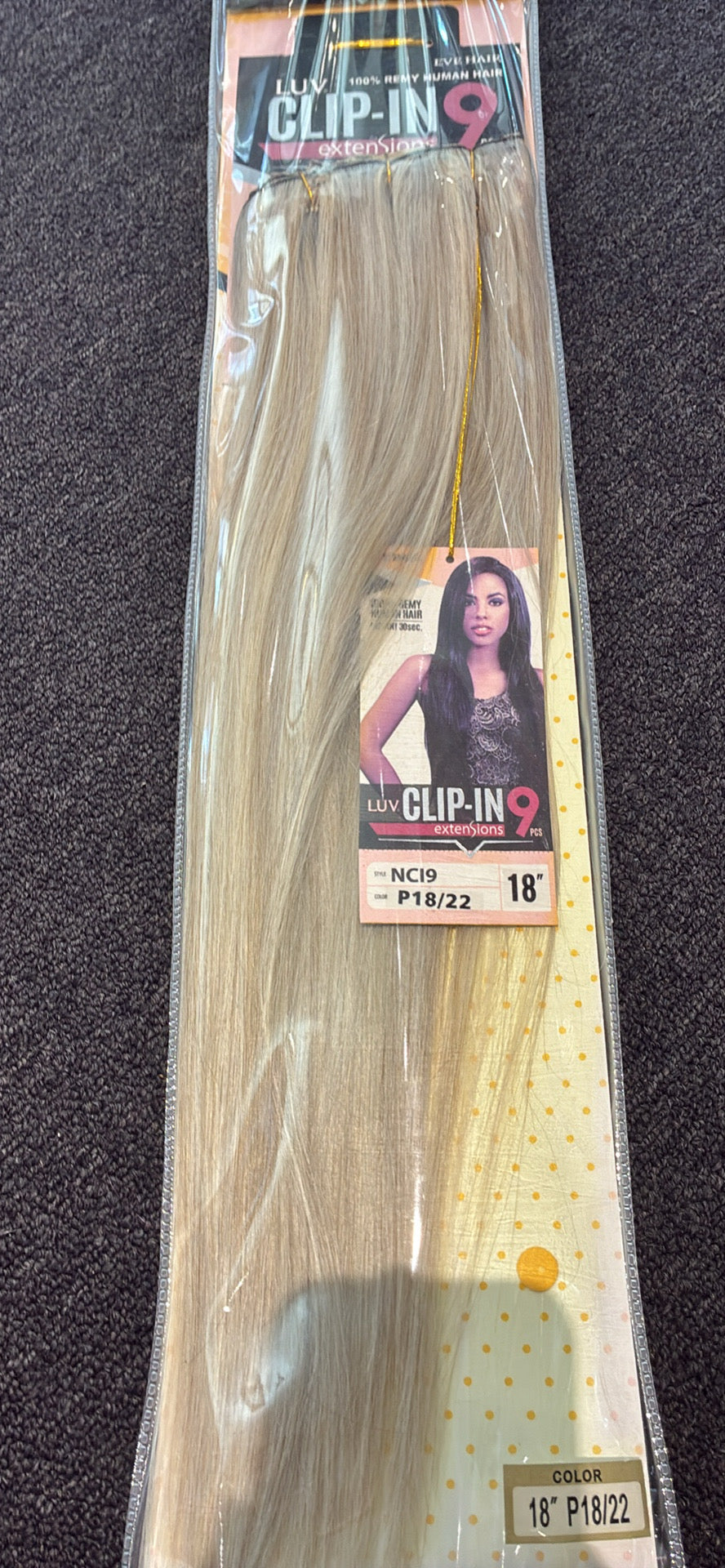 100%human hair 9pcs clip in