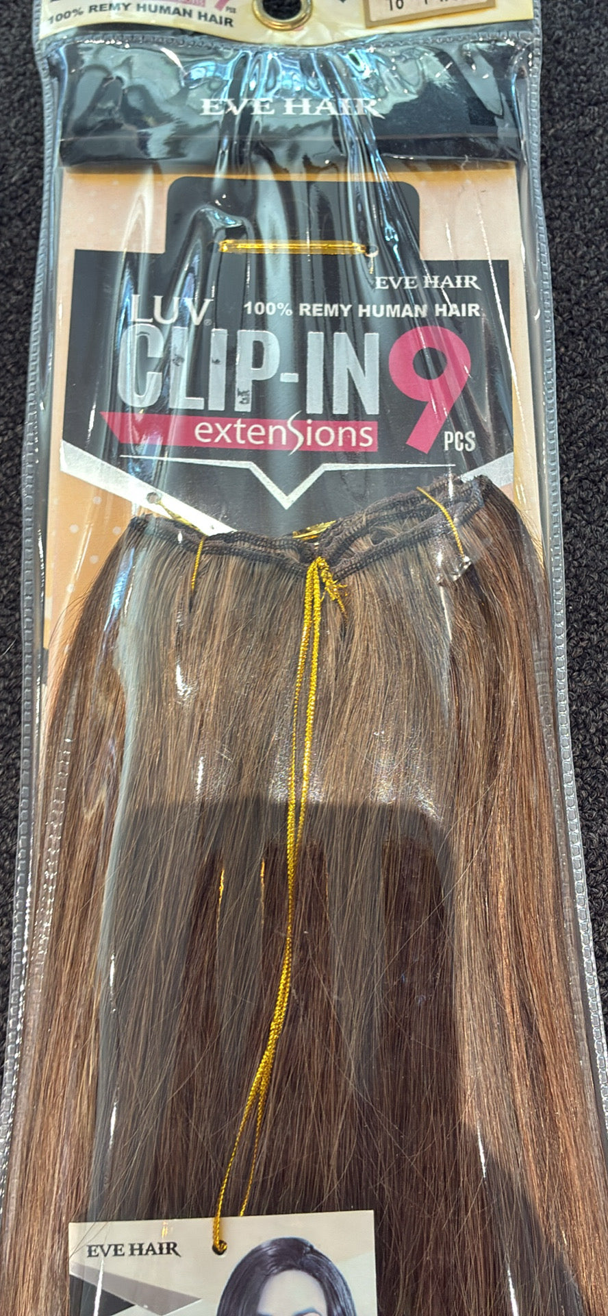 100%human hair 9pcs clip in