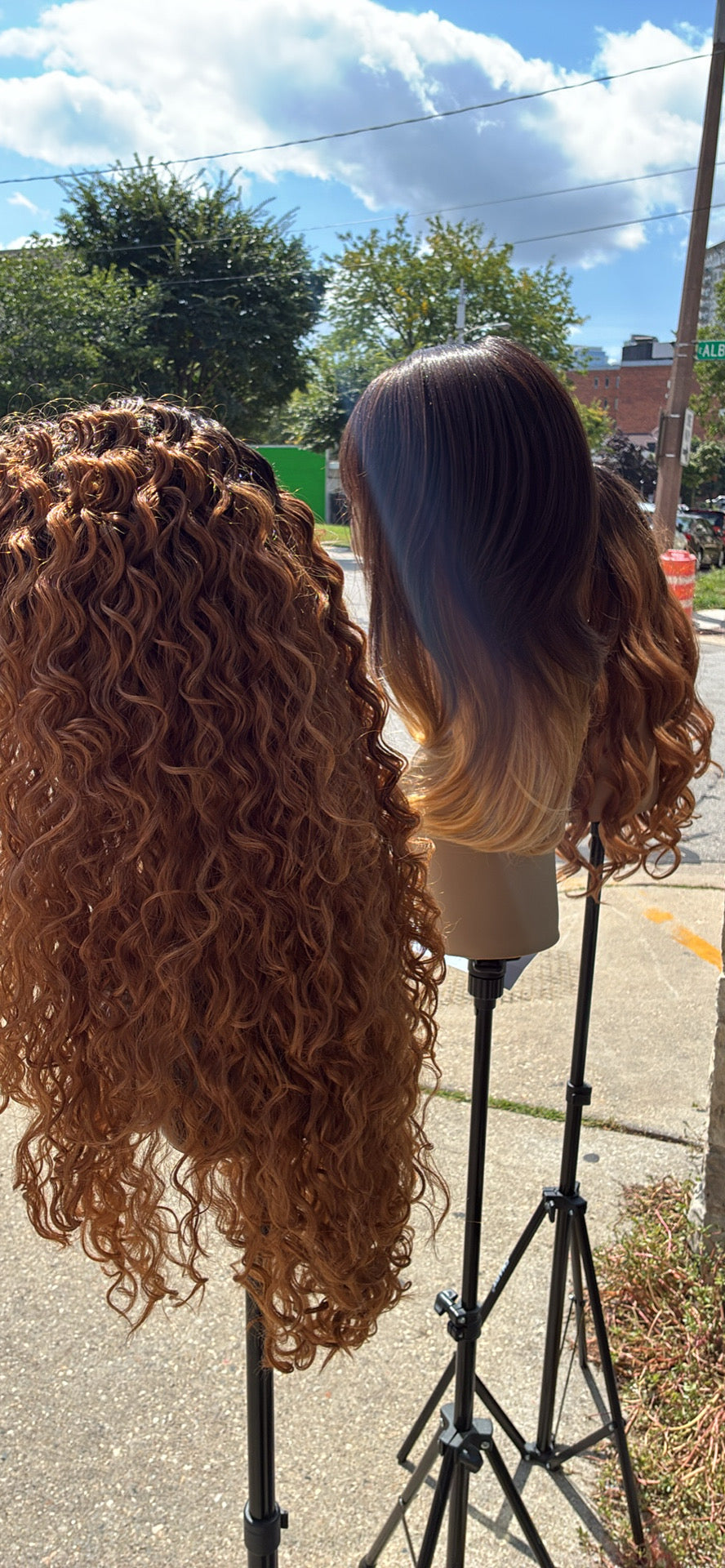 Straight ombré